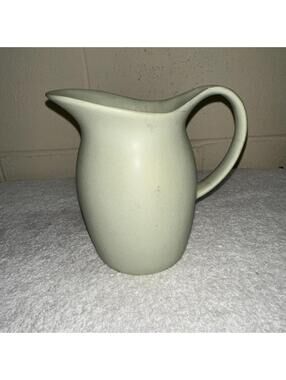 Noritake Sage green pitcher Has been repaired makes a Lovely planter see pics